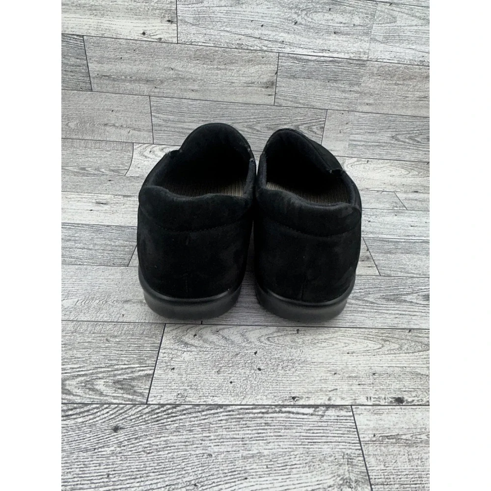 SAS M667 Women Black Nubuck Slip On Walking Shoes Loafers‎ Size 7.5 M Comfort